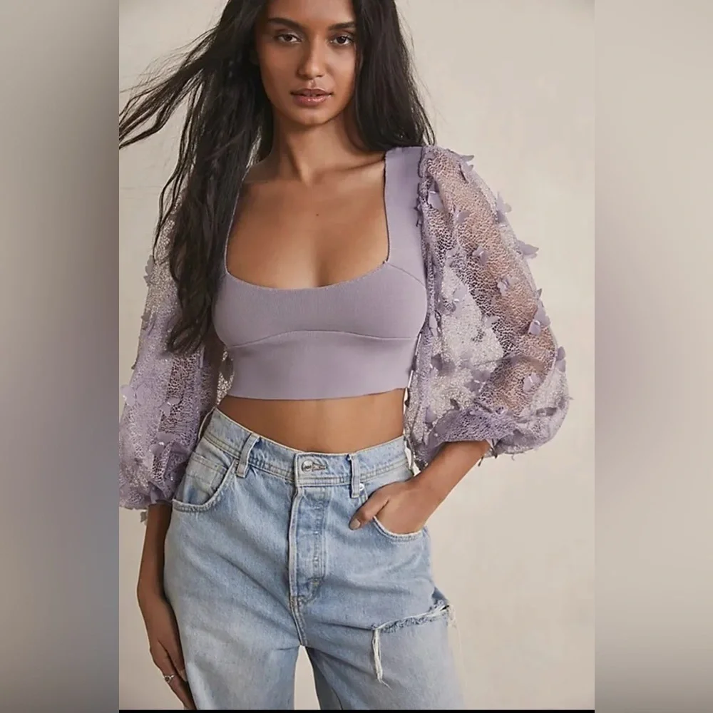 Free people Flutter By Crop top
